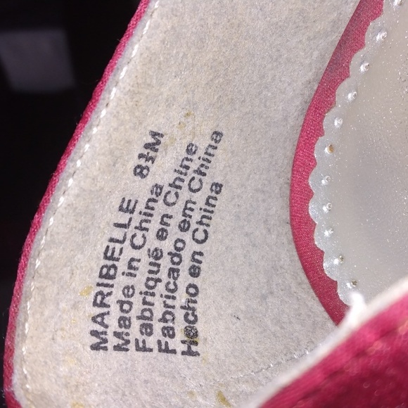 Michaelangelo women's red satin fabric heels sz 8.5 - Picture 4 of 17